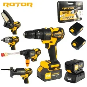 Expediere rapidă Multifunctional 5 in 1 pe acumulator ROTOR RTS1, 24000 rot/min, 21V/3Ah, Brushless