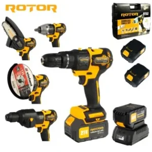 Multifunctional 5 in 1 pe acumulator ROTOR RTS2 , 24000 rot/min, 21V/3Ah, Brushless Ultima șansă