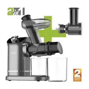 Ofertă de sezon Storcător de fructe și legume cu presare la rece și răzătoare multifuncțională, 150 W,Material Fără BPA, BÖHM BM1533SM