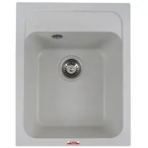 Reducere de preț Chiuveta de bucătărie Elefant Premium Korrado ,Alb, 497x398 mm