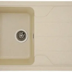 Chiuvetă din compozit de granit pentru bucătărie ELEFANT PREMIUM 7850 VERONA Nisip 775 x 495 mm Promoție