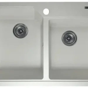 Chiuveta de bucătărie Elefant Premium Harmony , Alb, 775x495/420 mm Reducere specială