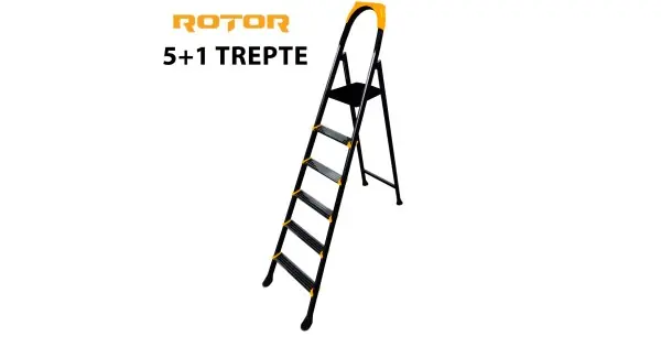Scara Metalica Pliabila 5+1 Trepte ROTOR Ultima șansă
