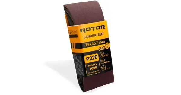Banda de slefuit ROTOR P220 75*457 set 5 Reducere extra