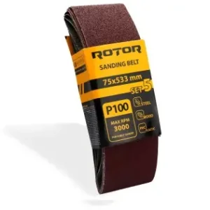 Banda de slefuit ROTOR P100 75*533 set 5 Plată securizată