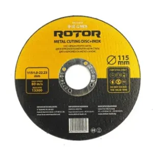 Super ofertă Disc abraziv pentru metal+inox ROTOR 115*1,0*22,23