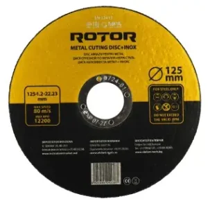 Super ofertă Disc abraziv pentru metal+inox ROTOR 125*1,2*22,23