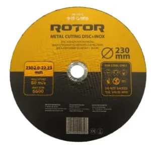 Reducere Disc abraziv pentru metal+inox ROTOR 230*2,0*22,23