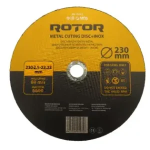 Disc abraziv pentru metal+inox ROTOR 230*2,5*22,23 Promoție
