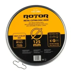 Disc abraziv pentru metal+inox ROTOR 125*1,2*22,23 set 10 Cel mai bun preț