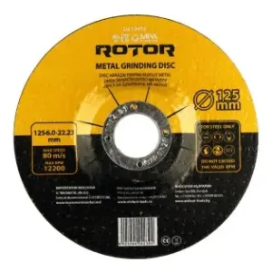 Disc abraziv pentru slefuit metal ROTOR 125*6,0*22,23 Preț mic