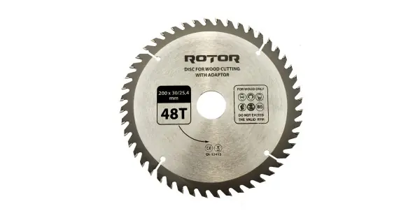 Disc taiat lemn ROTOR 200*30/25,4 cu adaptor 48T Super ofertă