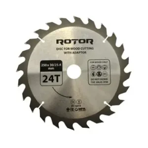 Ultima șansă Disc taiat lemn ROTOR 250*30/25,4 cu adaptor 24T