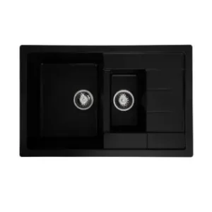 Chiuveta de bucatarie Elefant Premium Toskana Negru 775x495 mm Preț mic