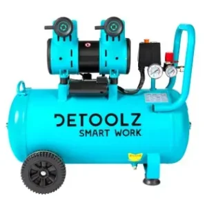 Compresor Detoolz 50L fara ulei, 1680 W, debit 214L/min, 8 bar, 2 prize de aer Transport gratuit