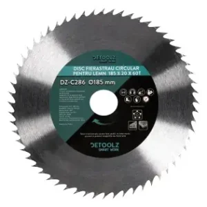 Disponibil imediat Disc fierastrau circular pentru lemn 185x20x60T