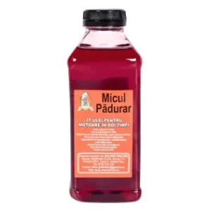 Ulei amestec 2T Micul Padurar, Rosu, 0.5L Premium