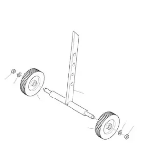 Ansamblu roti transport RURIS, PSS550-54a, pentru motocultoarele Ruris S550 Ofertă