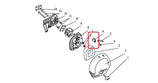 Clapeta soc RURIS PS731c-1-6, pentru motocositoarea Ruris 731C Comandă acum