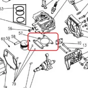 Super ofertă Garnitura chiuloasa RURIS PS740c-1-57, pentru motocositoarea Ruris 740C
