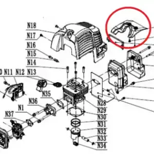 Vezi acum Capac RURIS PS111s-2-52, pentru motocositoarea Ruris Hero 111S
