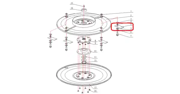 Lama RURIS PSCRT570-2-5, pentru motocoasa Ruris CRT 570 Lichidare de stoc