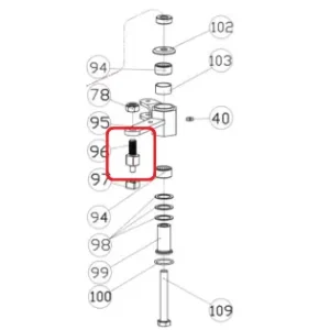 Surub special RURIS PS777k-96, pentru motocoasa Ruris DAC 777K Reducere specială