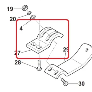 Suport antrenare RURIS KR117/200-7.0, pentru motocoasa cu masa Ruris KR200 Cel mai bun preț