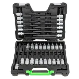 Livrare expres Trusa capete profil RIBE 32 buc 1/2" pentru suruburi 52606 JBM
