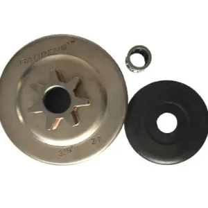 Retur ușor Oala ambreiaj + stihlea + colivie compatibil Stihl MS 260, MS 260 C, 270, 270 C, 280, 280 C, 026 – 3/25-7 (3 piese)
