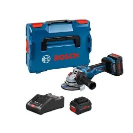 Polizor unghiular 125 mm cu 2 acumulatori Li-Ion 18V 5.5Ah GWS18V-15 PSC Bosch Cel mai bun preț