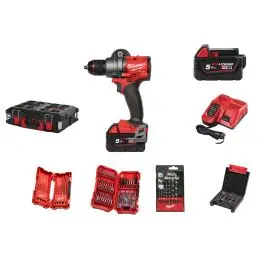 Masina gaurit si insurubat cu 2 acumulatori 18V 5.0Ah si accesorii M18FPD3 Milwaukee Reducere de preț