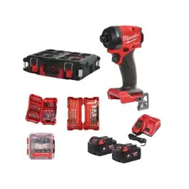 Cumpără acum Masina de insurubat (cu biti) 2 acumulatori 18V 5Ah si accesorii M18FID3100P-502P Milwaukee
