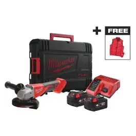 Ofertă exclusivă Polizor unghiular 125 mm cu 2 acumulatori 18V 4A M18 BLSAG125XPDMC-402X Milwaukee