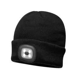 Cumpără online Caciula Neagra cu LED reincarcabil Portwest