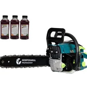 Livrare rapidă Drujba pe benzina GP-52, 2.7 CP, 52CC, 3 x ulei motor 2T
