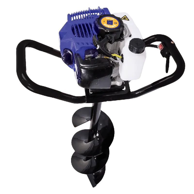 Motoburghiu foreza de pamant Kamrad KMR-520, 7CP, 3 burghie incluse 100, 150 si 200mm Cel mai bun preț