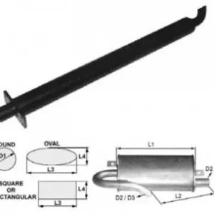 Toba de esapament rotunda 900 mm 139TA1532 pentru stivuitoare Jungheinrich Reducere