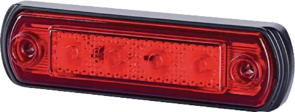 Super ofertă Lampă gabarit LED 0,5/1W dreptunghiulară 12-24V roșie 82x31x15mm 4 LED-uri Gopart