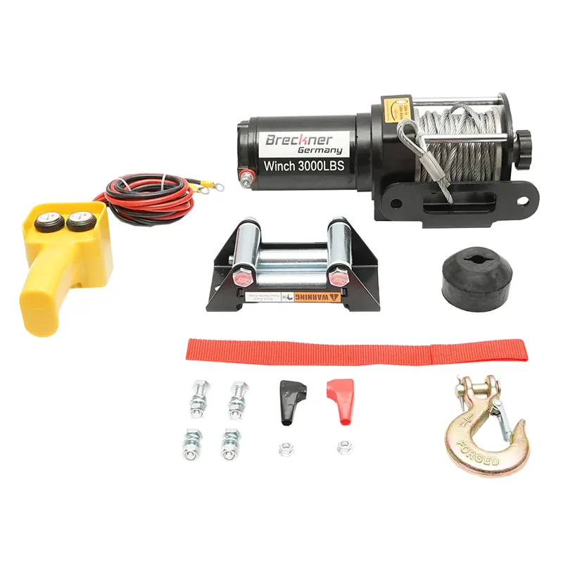 Preferatul clienților Troliu electric cu telecomanda 12V, 1,6T (3000lbs) lungime cablu 9.2m