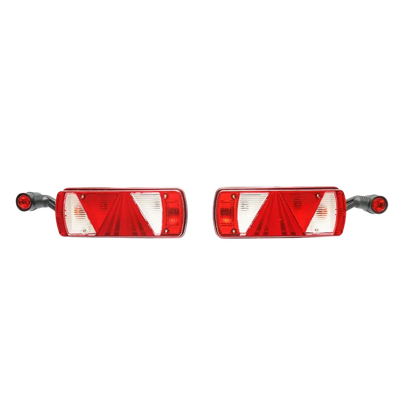 Cumpărături sigure Set lampi 12-24V spate camion 470-350x90mm, cu lampi de gabarit, 5 functii Breckner Germany