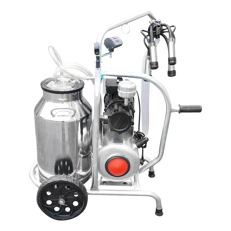 Aparat de muls vaci cu grup colector 160cc, sasiu galvanizat, bidon inox 30L, 1 post Breckner Germany Mai ieftin