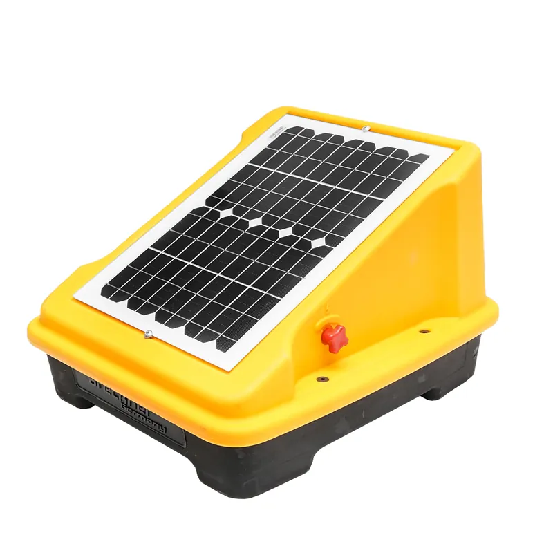Aparat generator impulsuri pentru gard electric 4 Joule cu panou solar 10W si baterie 12V/9Ah Breckner Germany Premium