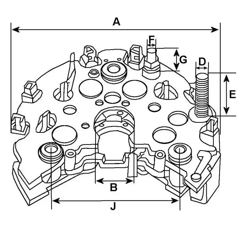 Preț promoțional Bloc Diode Alternator Daewoo, 266000, 96380673, 235139