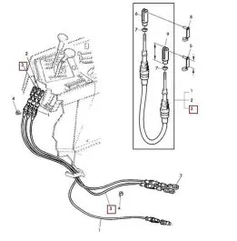 Preferatul clienților John Deere Cablu AL169063