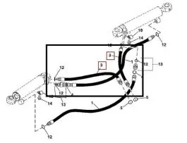 John Deere Conducta Hidraulica RE204690 Expediere rapidă