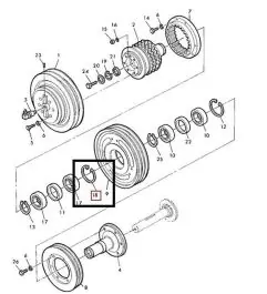John Deere Inel 40M7118 Plată sigură