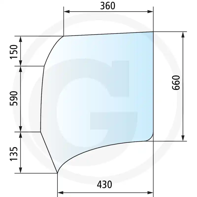 Discount Geam lateral stanga spate Fendt