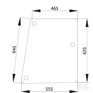 Preț mic Geam lateral - Case-IH